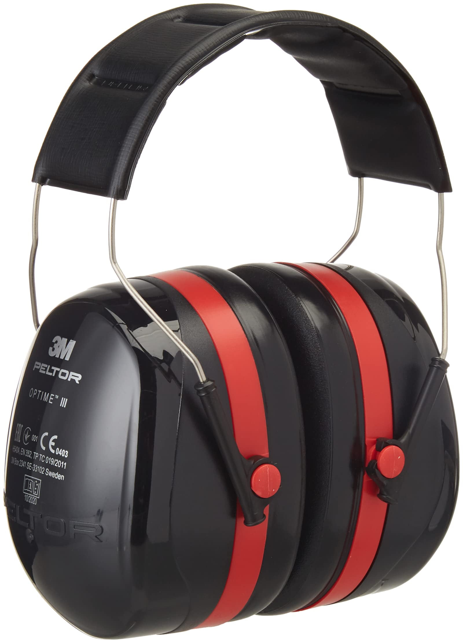 3M Peltor Optime III Ear Defenders Adults Protective Earmuffs with Headband, Hearing Protecti