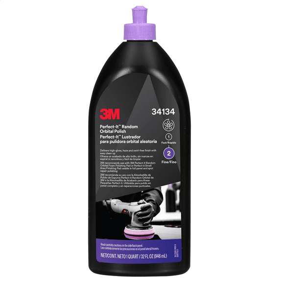 3M Perfect-It Random Orbital Polish 34134, 1 Quart (32 fl oz/946 mL)
