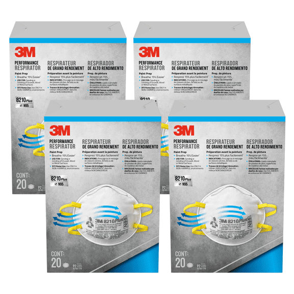 3M Performance Paint Prep Particulate Respirator: (White) [80-pack]