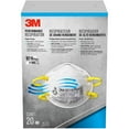 thumbnail image 1 of 3M Performance Drywall Sanding Particulate Respirator [N95] (8210D): 2-pack (White), 1 of 13
