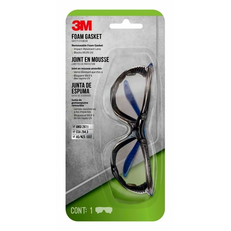 3M Performance Eyewear Gasket Design, Mirror Lens, 1/Pack