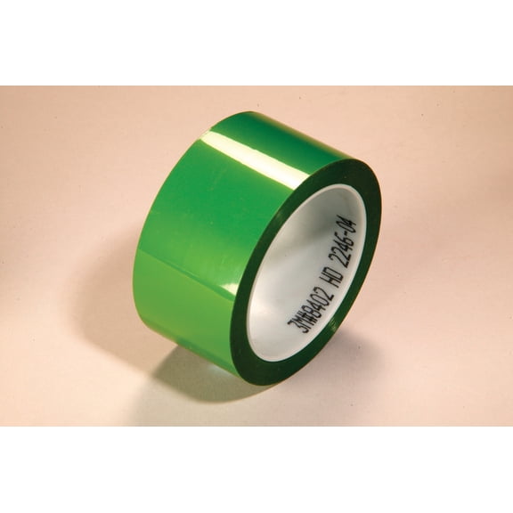 3M Polyester Tape 8402, Green, 1.9 mil, 2 in x 72 yd, 24 rolls per case