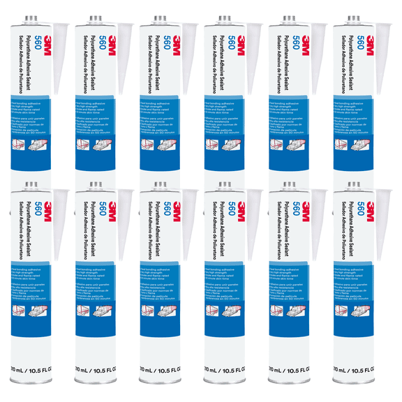 3M Polyurethane Adhesive Sealant: 310 mL cartridge (Black) [12-pack]