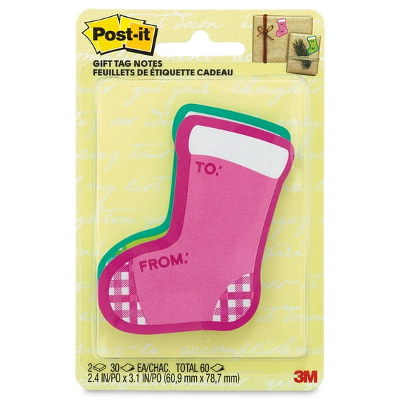 Post-it Holiday Gift Tag Notes - Pkg of 2