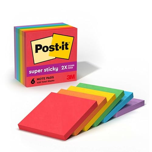 3M Post-it Super Sticky Notes