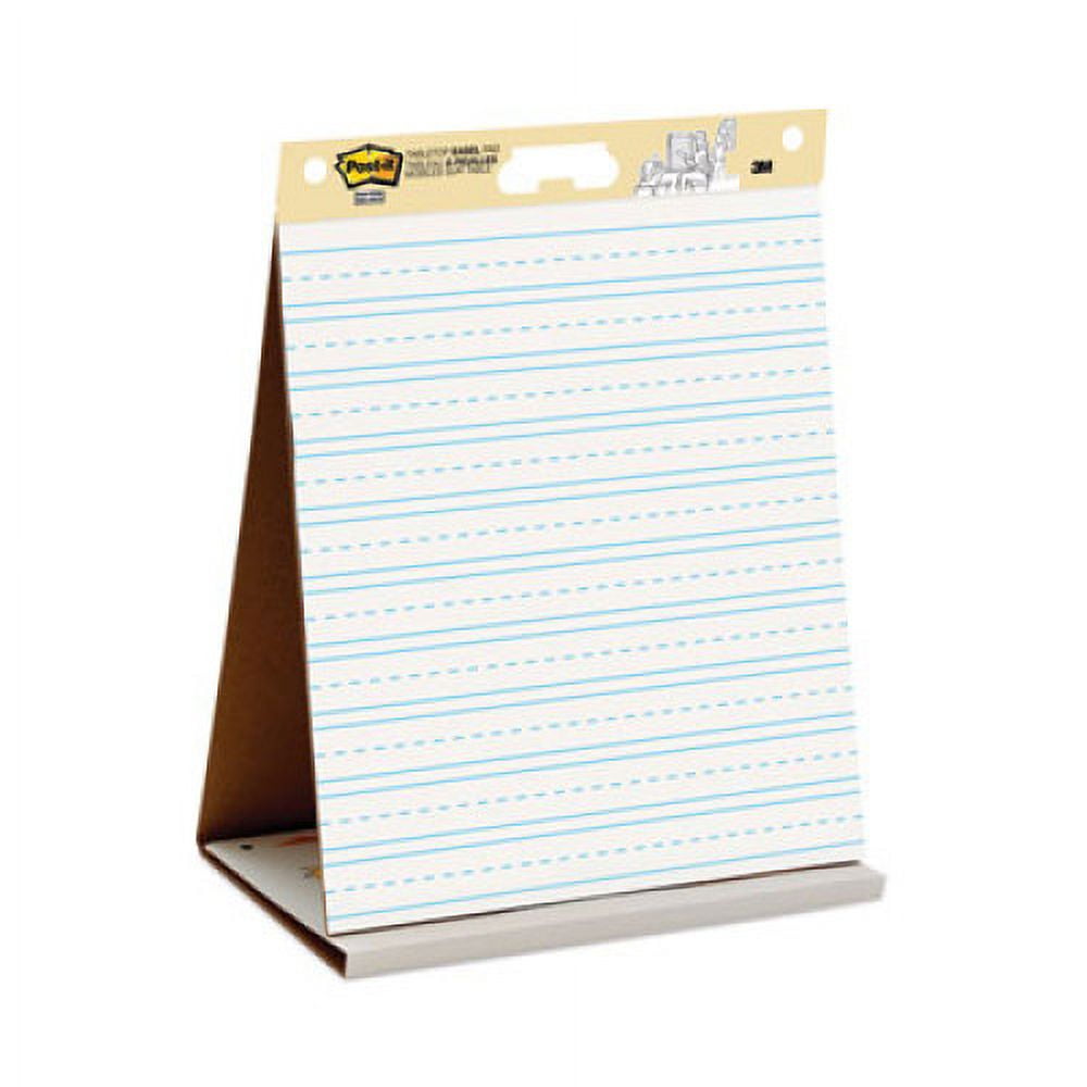 White Tabletop Easel Pad with Primary Lines