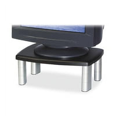 Adjustable Black and Silver Polystyrene Monitor Stand