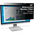 thumbnail image 1 of 3M Privacy Filter for 24 Inch Widescreen Monitor, Reversable Gloss/Matte, Reduces Blue Light, Screen Protection, 16:9 Aspect Ratio (PF240W9B) , Black, 1 of 7