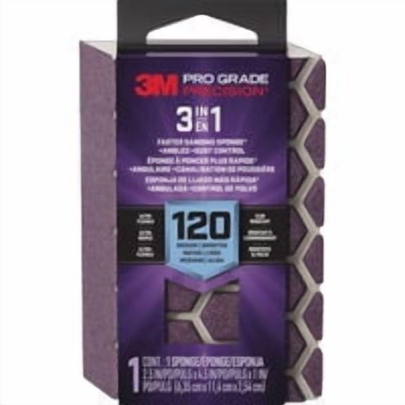 3M Pro Grade Precision 3-in-1 Sanding Sponge - Pack of 9