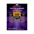 thumbnail image 1 of 3M Pro Grade Precision Sandpaper, No-Slip Grip Backing, 9 in x 11 in, 220 Grit, 4 Sheets, 1 of 13