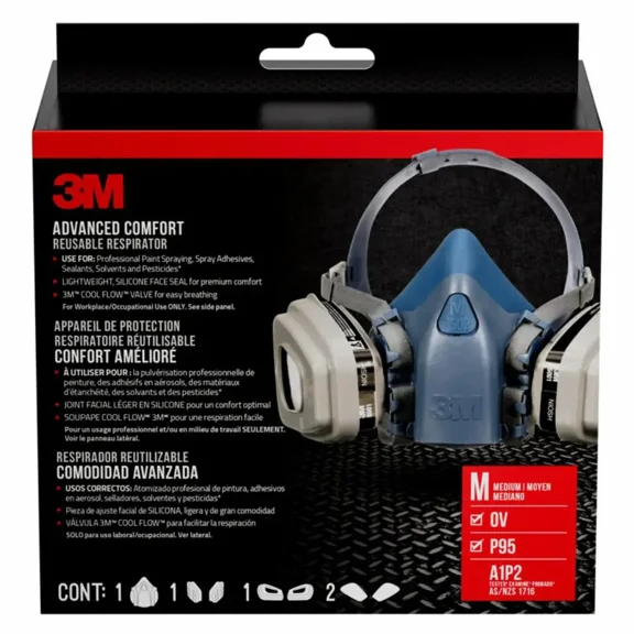 3M Pro Paint Respirator - Medium, 7512PA1-A-PS, 1 pack