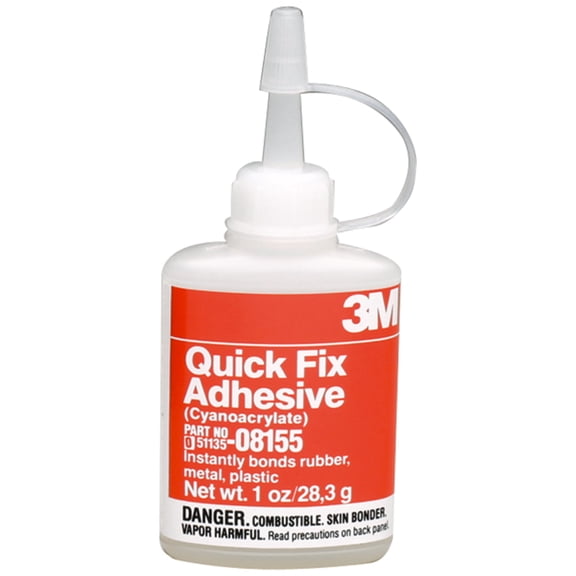 3M Quick Fix Adhesive, 08155, 1 oz Bottle, 12 per case