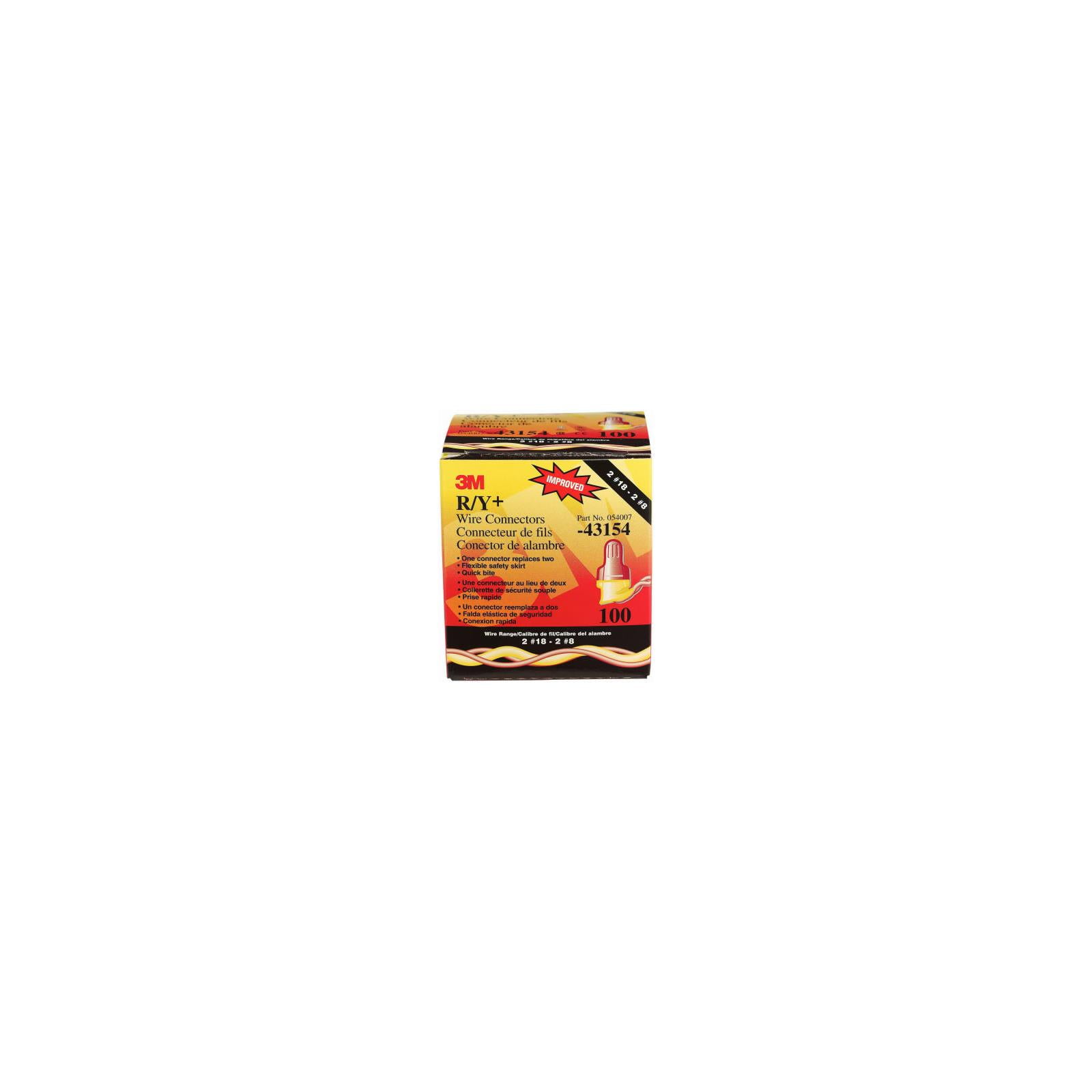 3M R/YPOUCH Performance Plus R/Y+ Wire Connector, 100-Pk. - Quantity 100