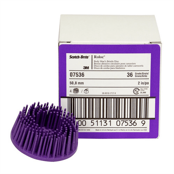 3M ROLOC BODY MAN'S BRISTLE DISC 4PK