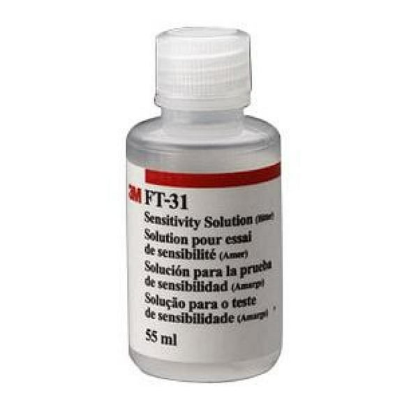 3M Replacement Sensitivity Solution (Bitter) - 55 milliliter Bottle, For Use with 3M Qualitative Fit Test Apparatus FT-30, 6 Count
