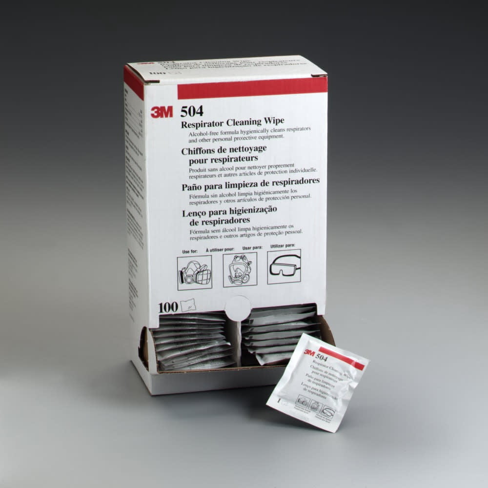 3M™ Respirator Cleaning Wipe 504/07065(AAD), 500 EA/Case