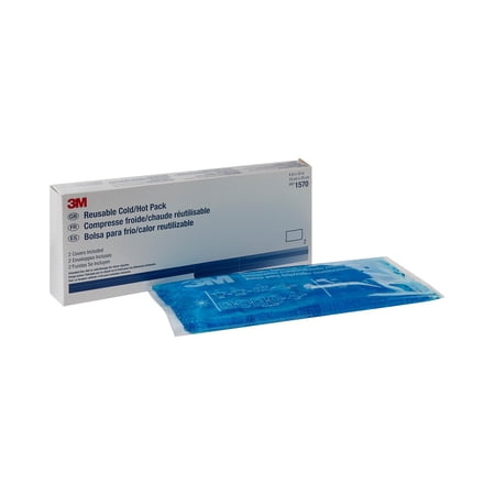 3M Reusable Cold Hot Pack with Cover, 4 x 10 Inch, Box of 2