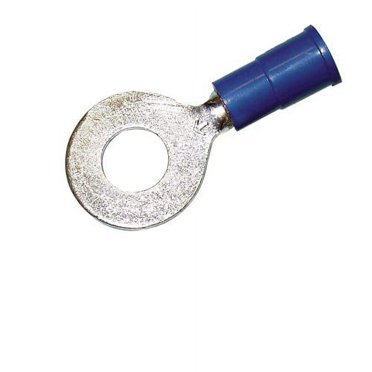PAKA TOOLS 1000-Piece #8 Vinyl Blue 16-14 Gauge Wire Ring Terminals – Perfect For Automotive & Electrical Projects