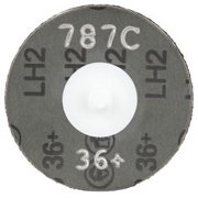 3M Roloc Fibre Disc 787C, 36+, TR, 3 in, Die R300V, 50 per inner, 200 per case