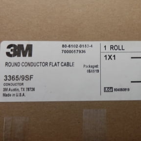 3M Round Conductor Flat Cable 300Ft 3365/9SF