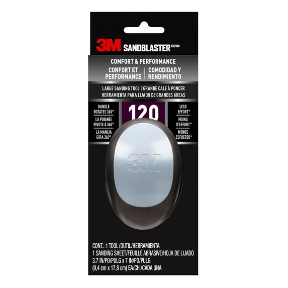 3M SandBlaster Large Sanding Tool, 3.7 in. x 7 in.