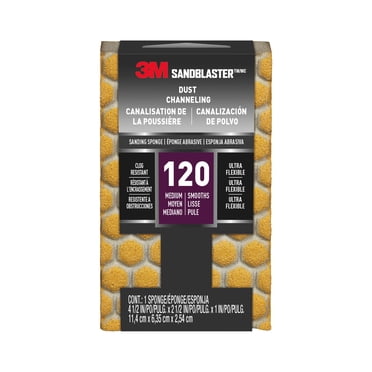 3 SandBlaster Dual Angle Sanding Sponge, 100-Grit - Sanding Blocks - Aazon.co