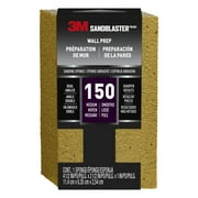 3M Sandblaster Bare Surfaces Dual Angle Sanding Sponge, Gold, 150 Grit, .1 lbs
