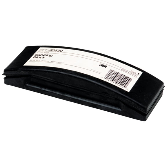3M Sanding Block, Rubber, 05520, 2-3/4 in x 8 in, 10 per case