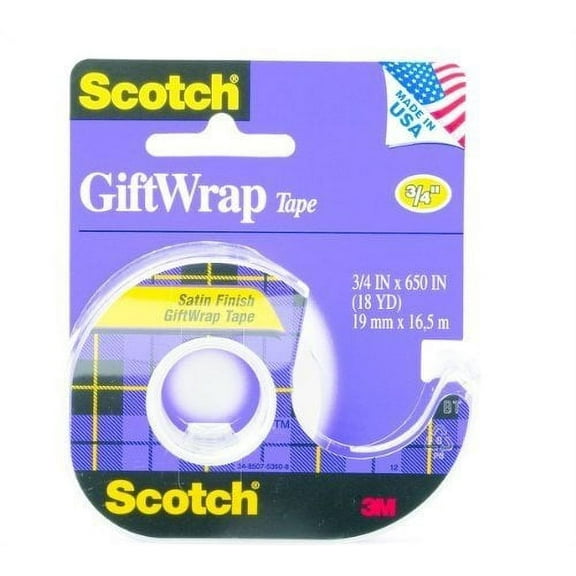 3M Scotch 15-H Clear Office Tape - 3/4 in Width - 79816 [PRICE is per ROLL]