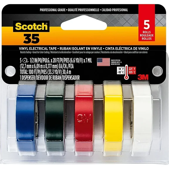 3M Scotch #35 Electrical Tape Value Pack