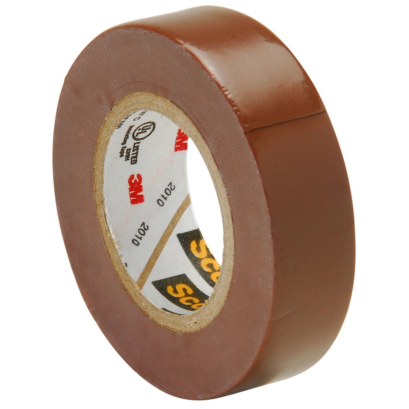 0.39 x 72 Yards Polyester Metallic Tape, 3 Pack Decorative Film Tape, Brown | Harfington