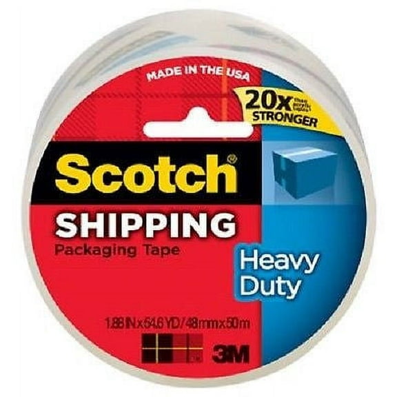3M Scotch 3850 1.88" X 54.6 yd Clear Packing / Packaging / Shipping Tape - Quantity of 24