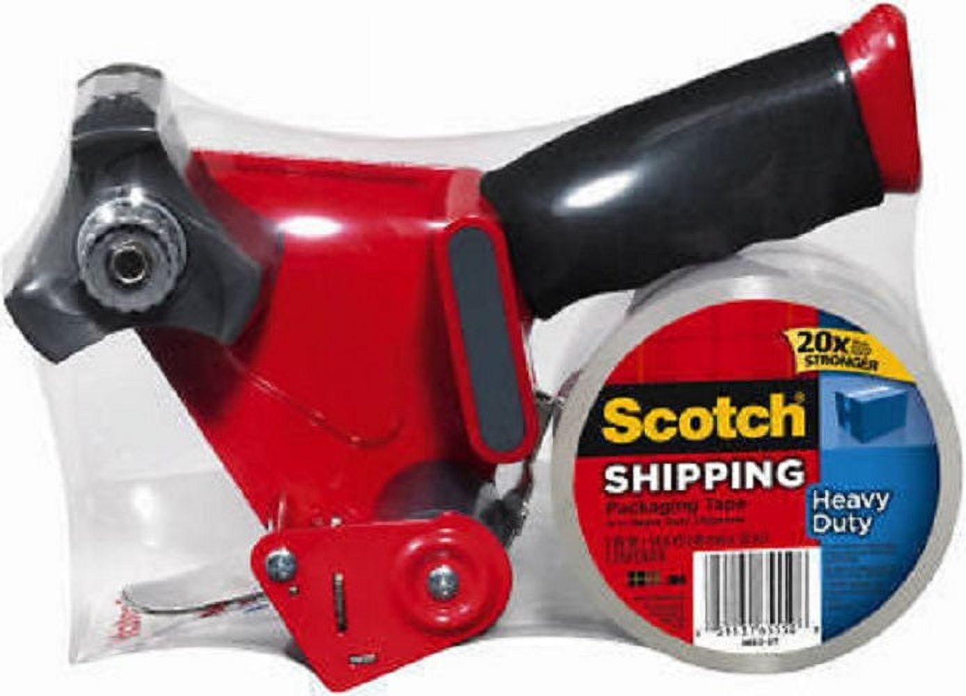 3M Scotch 3850-ST-DC Super Packaging Tape With Dispenser - Quantity of 6
