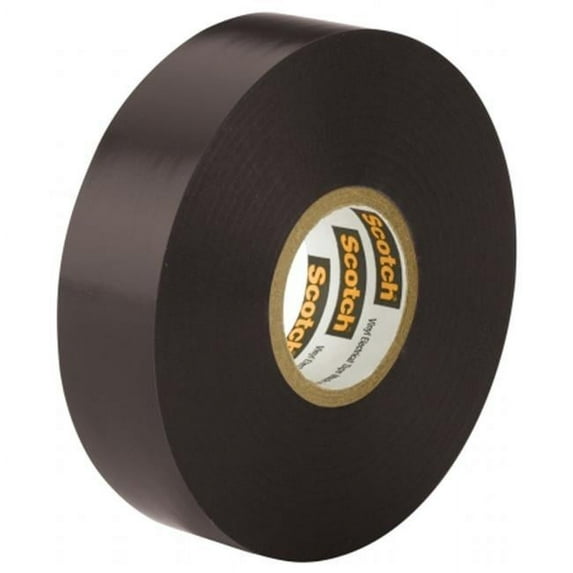 3M Scotch 88 Super Vinyl Electrical Tape, 0.75" x 66 ft, Black (06143)