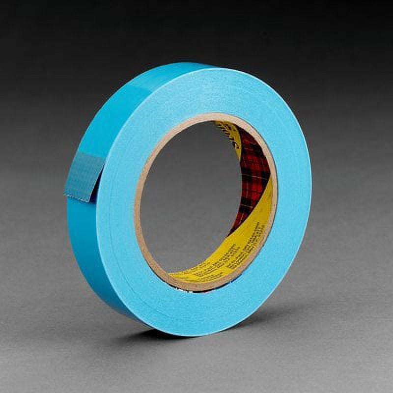 3M Scotch 8898 Synthetic Rubber Film Strapping Adhesive Tape, 4.6 mil Thick, 60.14 yds Length x 1-7/8" Width, Blue