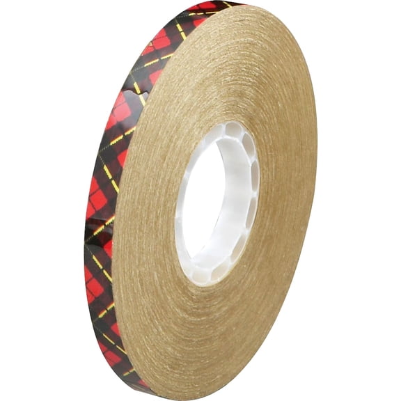3M Scotch 924 ATG Tape: 1/4 in. x 36 yds. (Clear Adhesive on Tan Liner) 12-Roll Inner