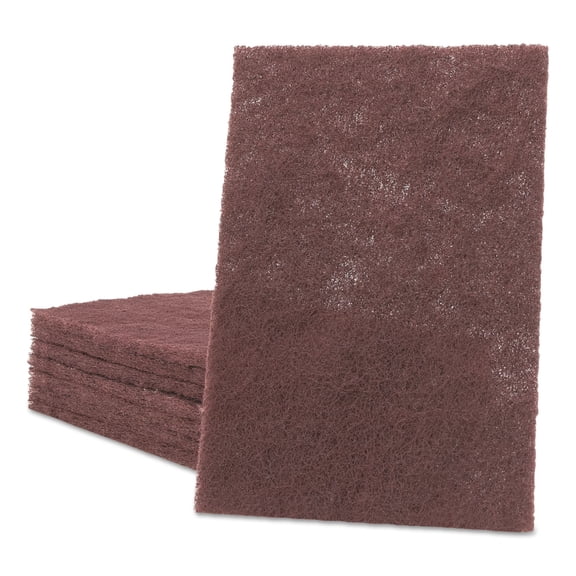 6 in. x 9 in. General Purpose Hand Pad - Maroon (60/Carton)