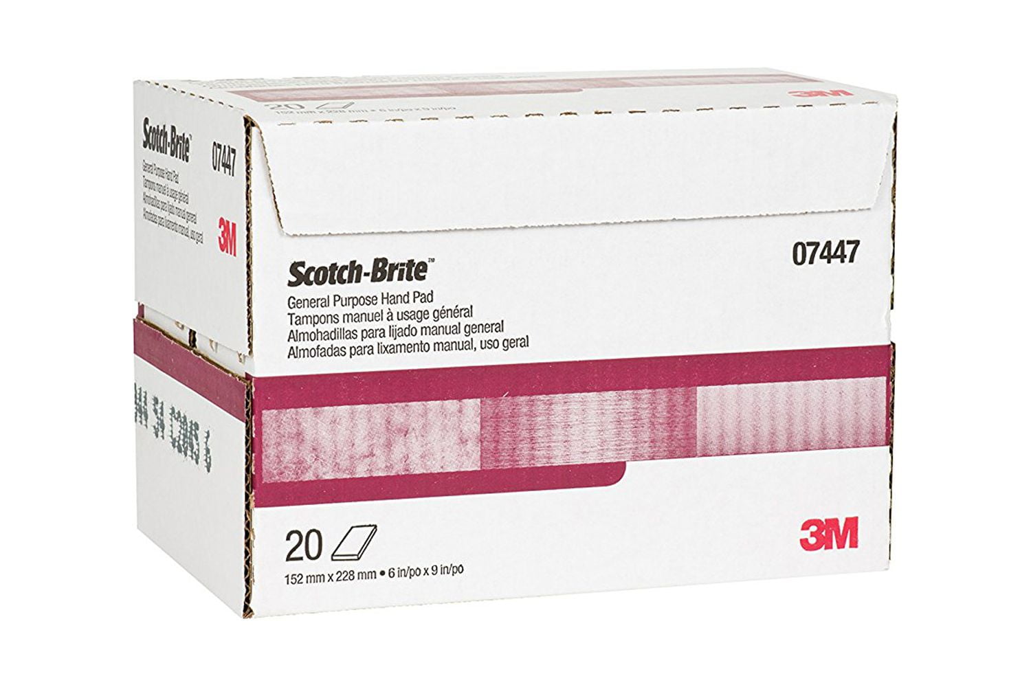 Box of 3M Scotch-Brite™ General Purpose Hand Pad, 9x6 Scuff Pad