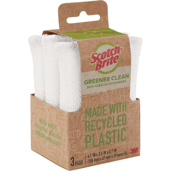 3M Scotch-Brite Greener Clean Plastic Scouring Pad - Single Pack