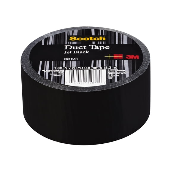 Scotch 1.88 in. W X 20 yd L Black Solid Duct Tape