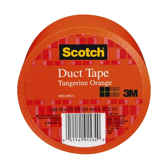 3M Scotch Duct Tape for Artists, Orange, 1.88 in x 20 yds.