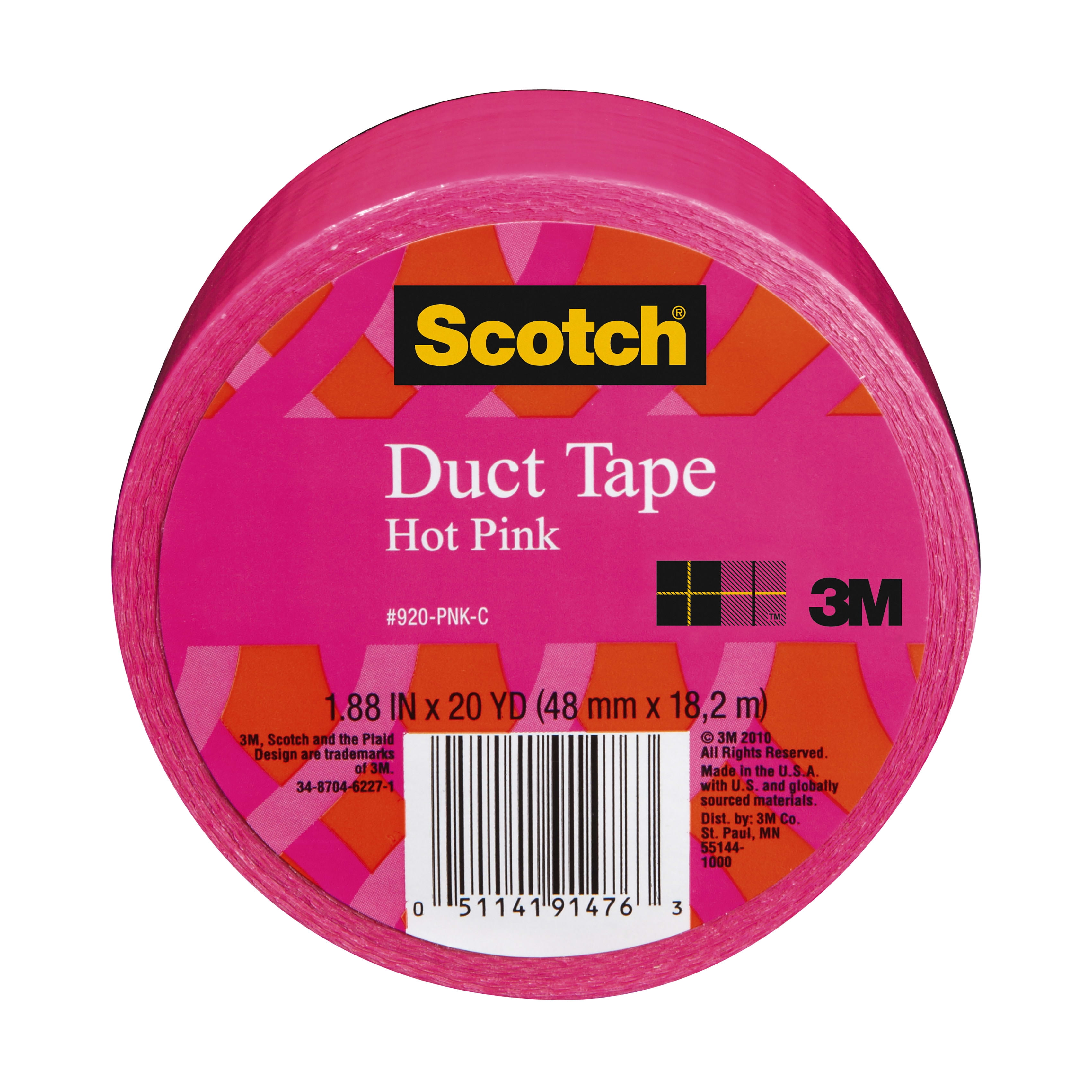 3M Scotch Colored Duct Tape 1.88-inch x 20-yard Black - Meininger