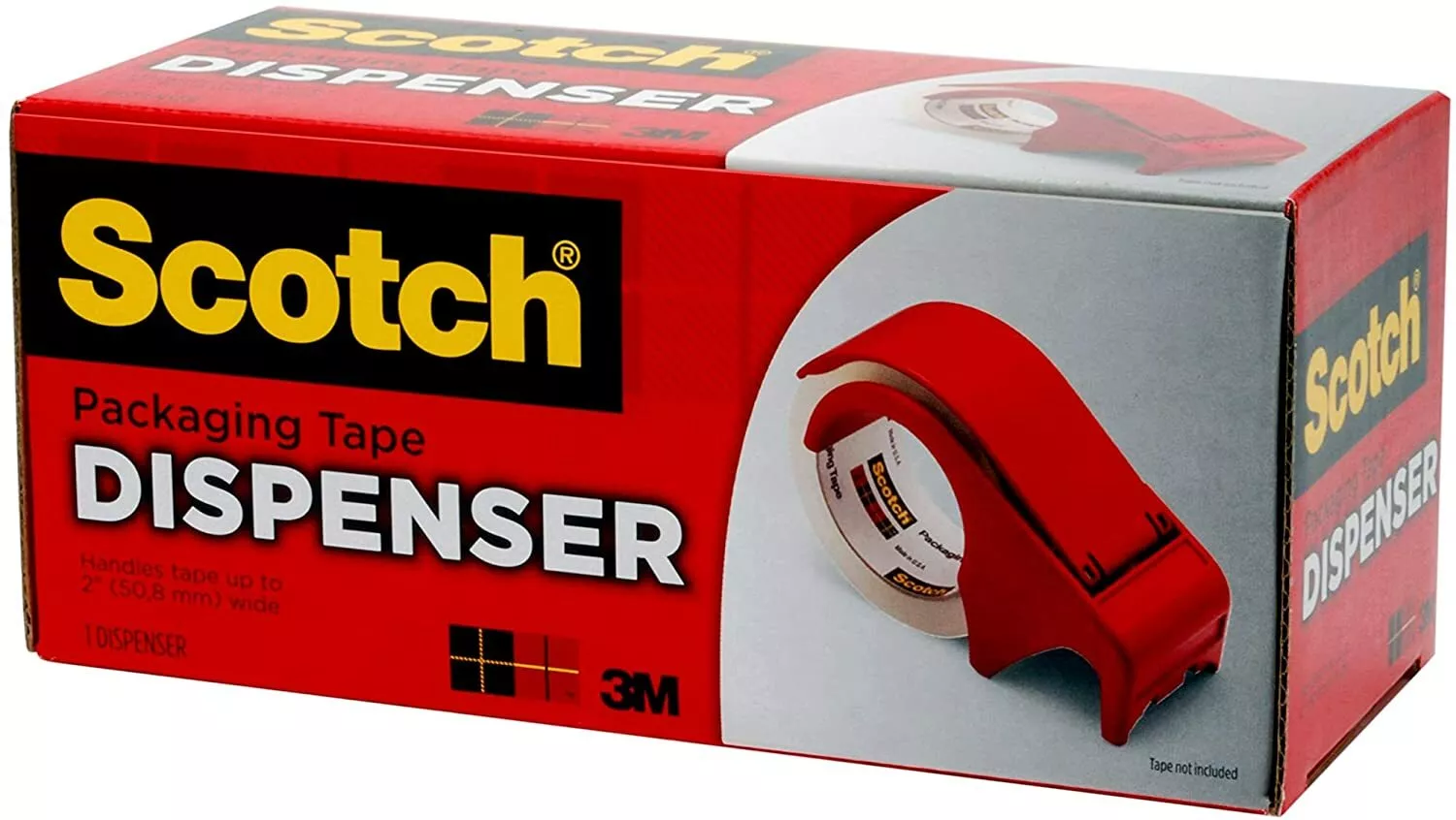 3M Scotch Packaging Tape Hand Dispenser - Dp300-Rd Packing Sealing Roll Cutter