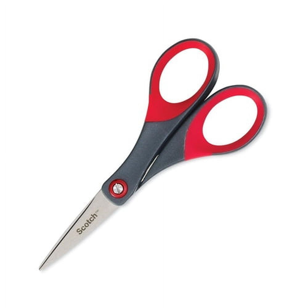 Scotch 'Precision' Scissors - 20 cm, Grey/Red, 1 Pair