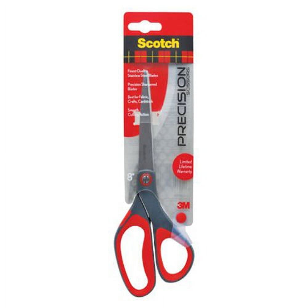 6-pack 3M Scotch Precision Stainless Scissors - Pointed Tip - 6 Pack, 8 Inch — Residential Use, Standard Application