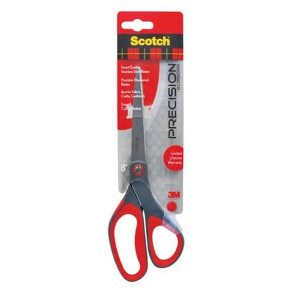3M Scotch Precision Stainless Scissors - Precision Scissors - Single Piece, 8 Inch