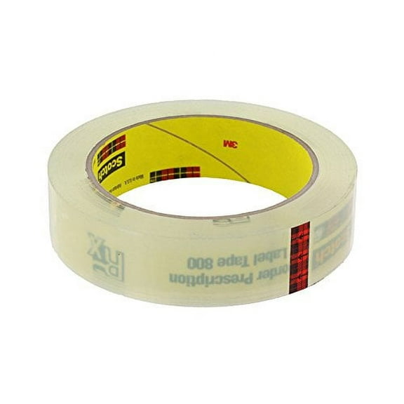 3M Scotch 800 Clear Label Protective Roll - 1 in Width - 72 yd Length - Bulk - 03551 [PRICE is per ROLL]