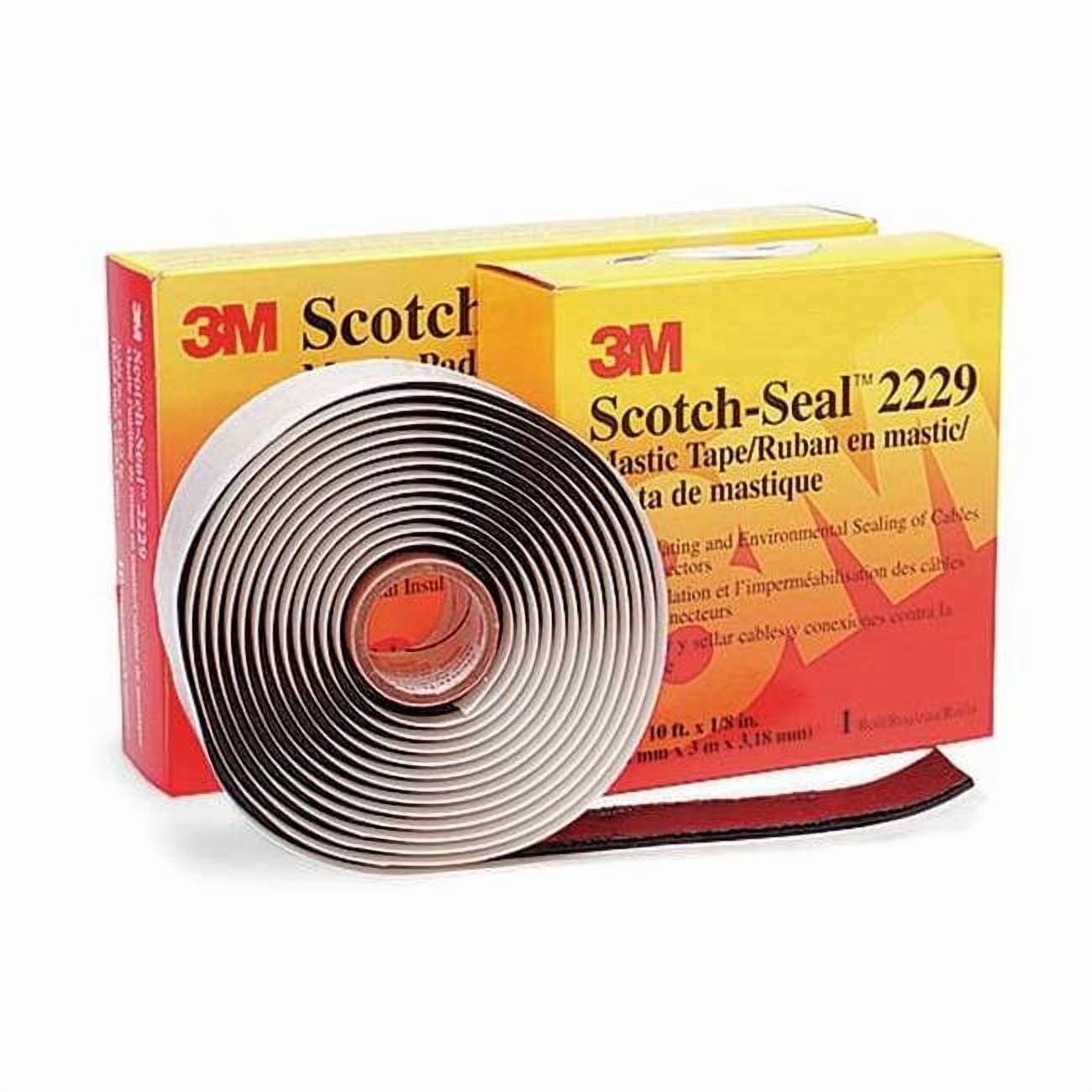 3m Electrical Tape, Vinyl, Black, 3-3/8 yd L, 1 in W 2229-1X10FT