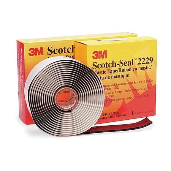 3m Electrical Tape, Vinyl, Black, 3-3/8 yd L, 1 in W 2229-1X10FT