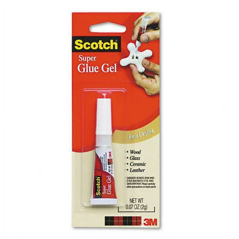 Scotch® Super Glue Gel, Single-Use, 0.07 Oz., Clear, Pack Of 4 Tubes